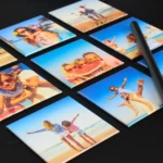 Magnes ze zdjęciem na lodówkę 6,5×6,5 cm - zestaw 9 szt.